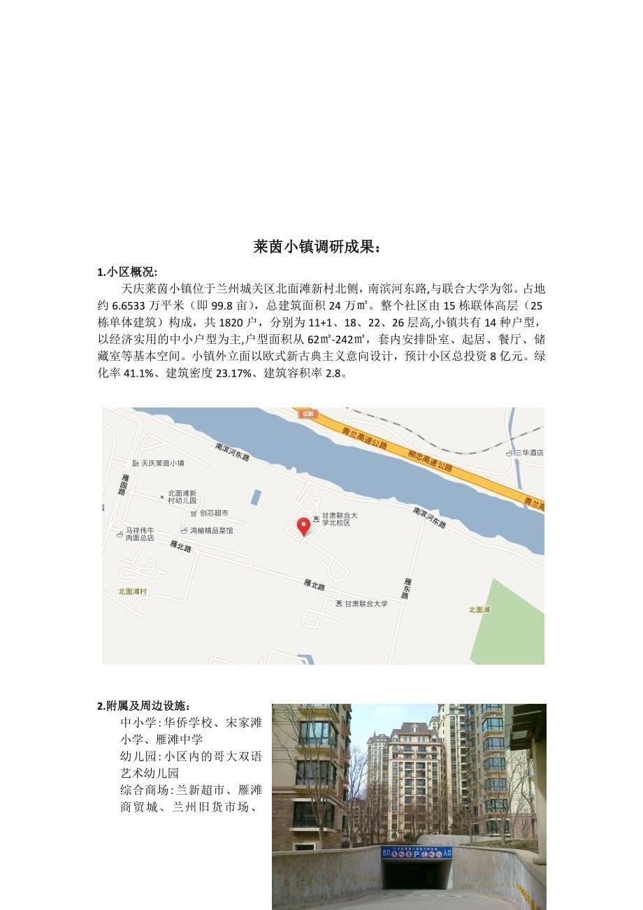 住宅小区调研报告_第5页