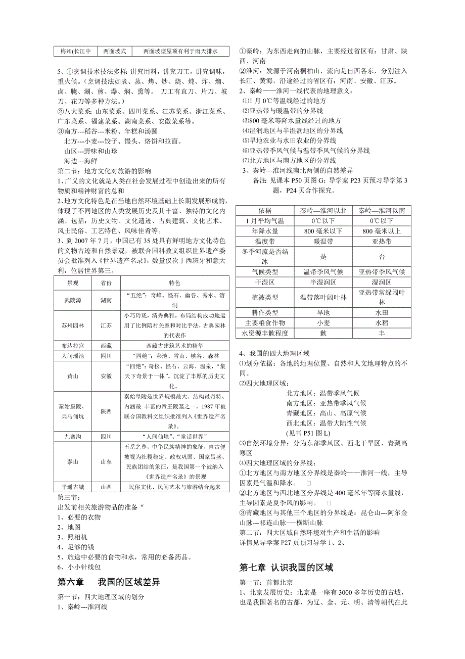 七年级下册地理复习提纲.doc_第2页