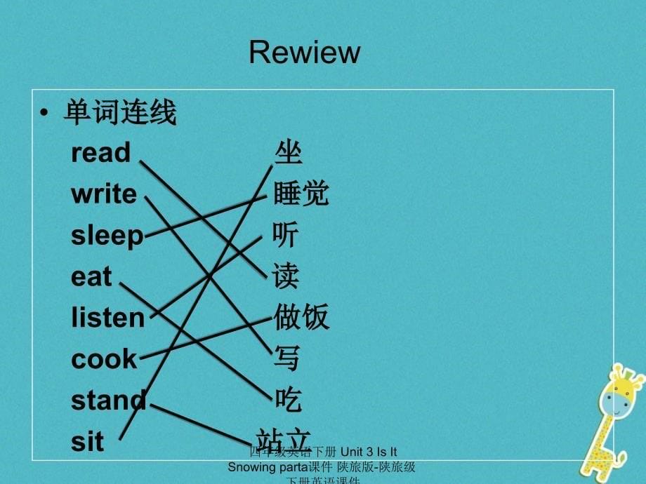 最新四年级英语下册Unit3IsItSnowingparta_第5页