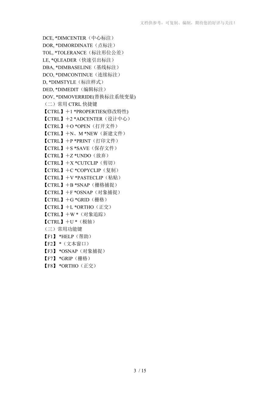 CAD常见的快捷命令_第3页