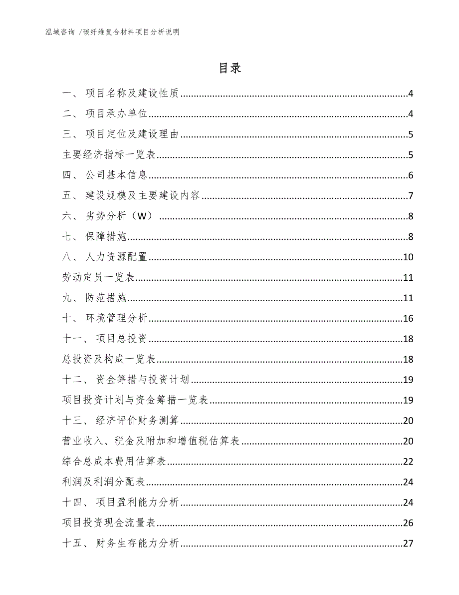 碳纤维复合材料项目分析说明（参考模板）_第2页