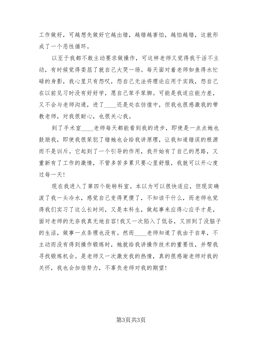 2023简短学生实习总结模板（三篇）.doc_第3页