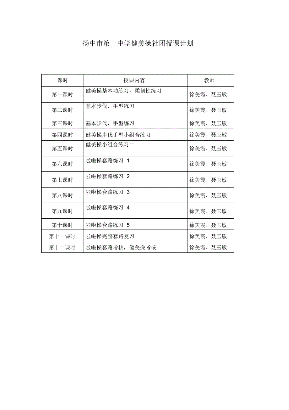 扬中市第一中学校本课程课程纲要_第2页