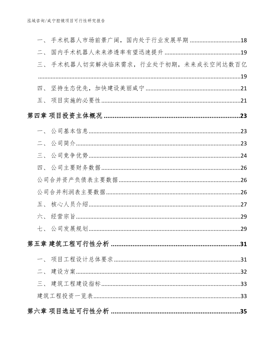 咸宁腔镜项目可行性研究报告【范文】_第3页