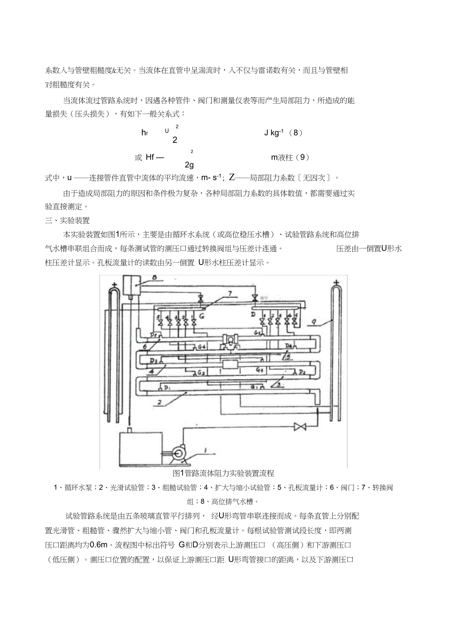 实验3---管路流体阻力的测定_第2页