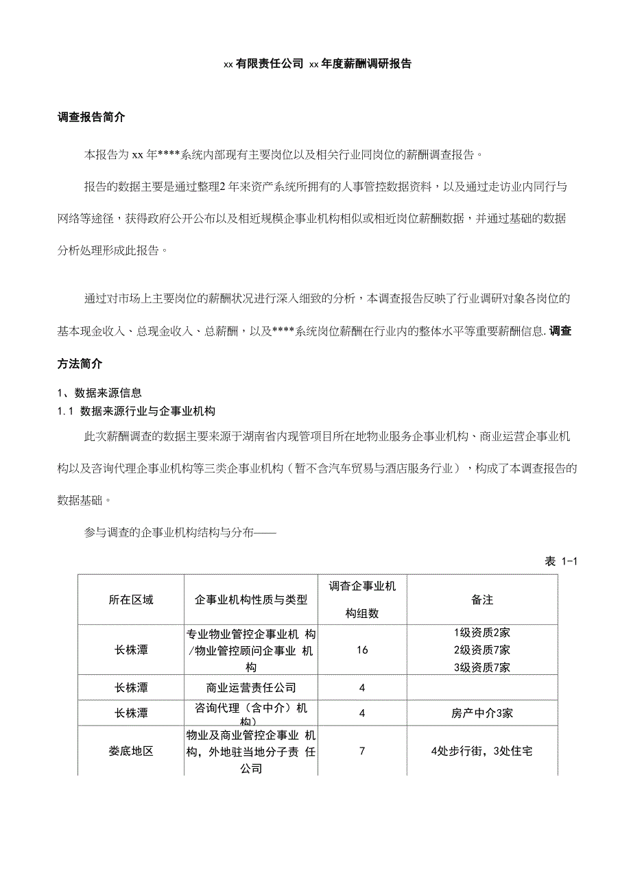年度公司薪酬调查报告_第1页
