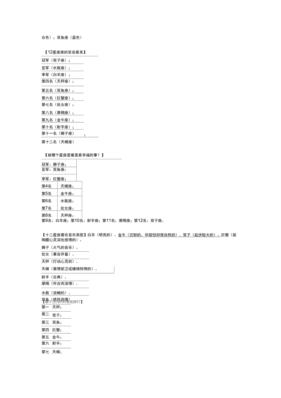 12星座童真指数_第2页