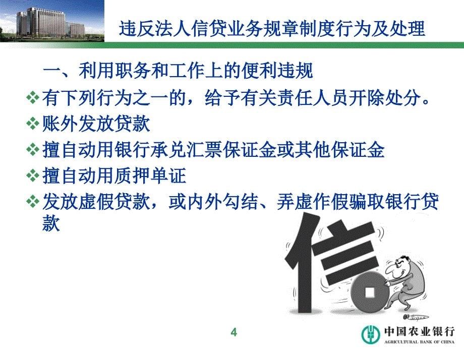 信贷业务违规行为及处理办法解读_第5页