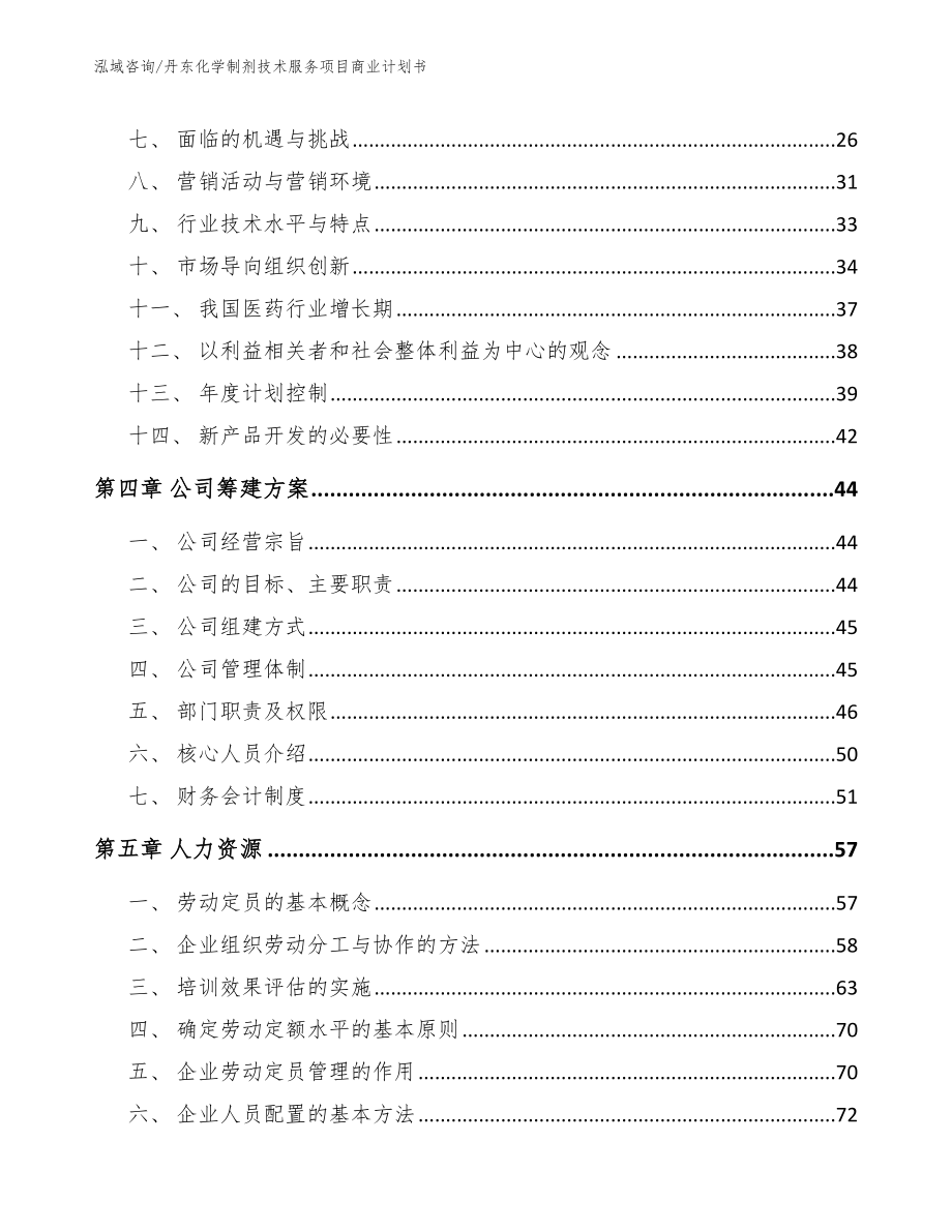 丹东化学制剂技术服务项目商业计划书_第3页