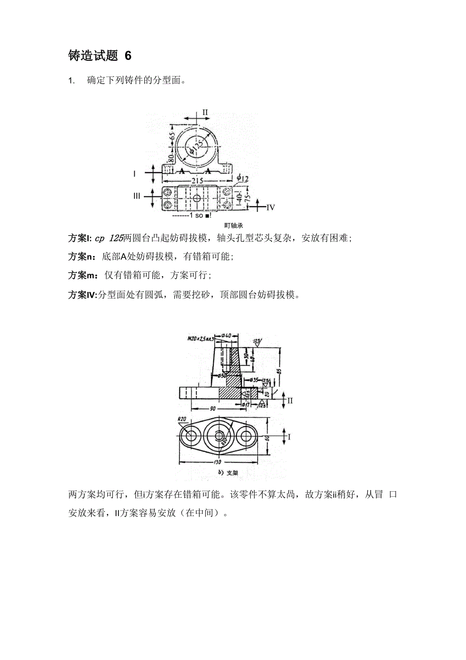 铸造试题6(答案)_第1页