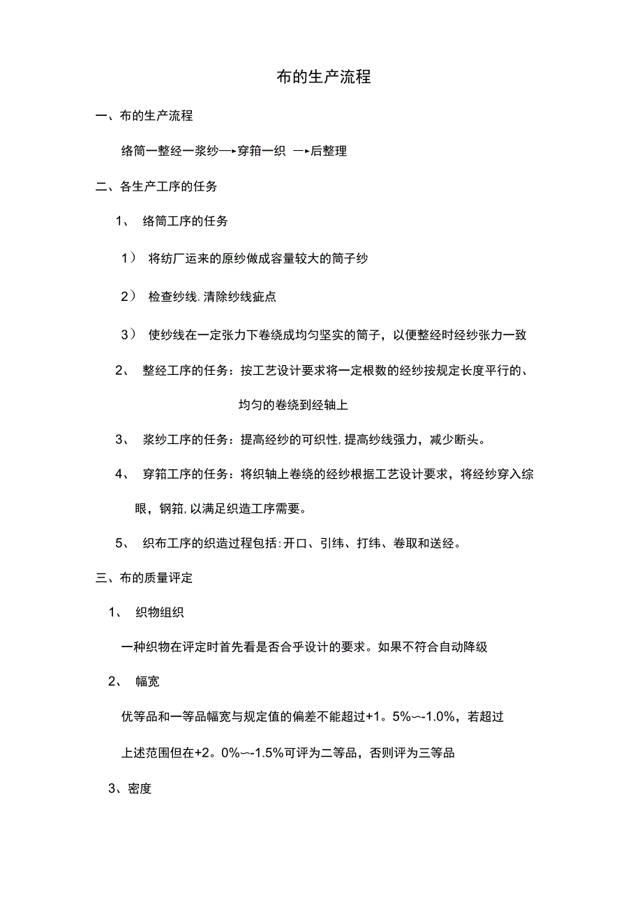布的生产流程_第1页