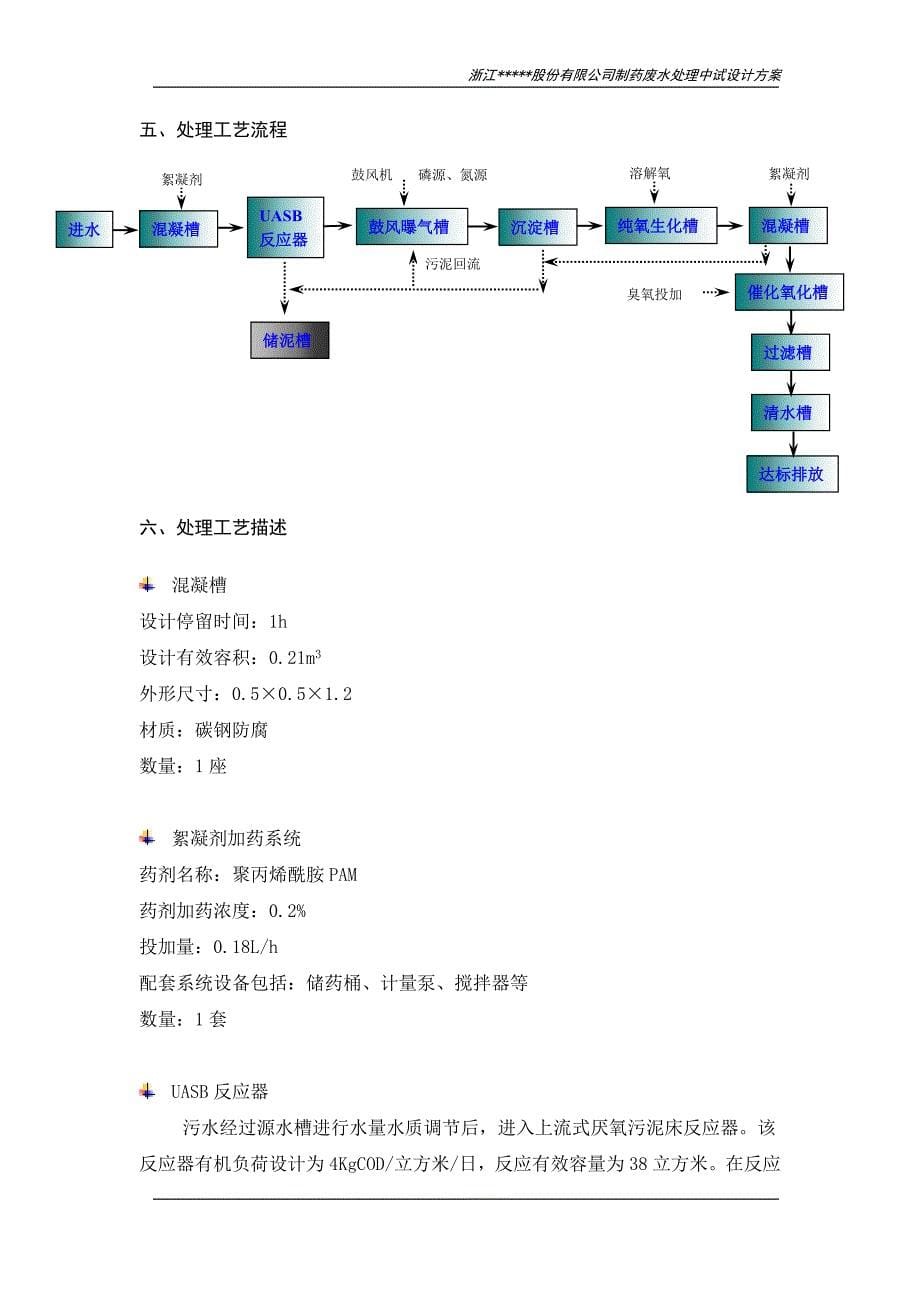 制药废水处理中试设计-方案书-毕业论文.doc_第5页