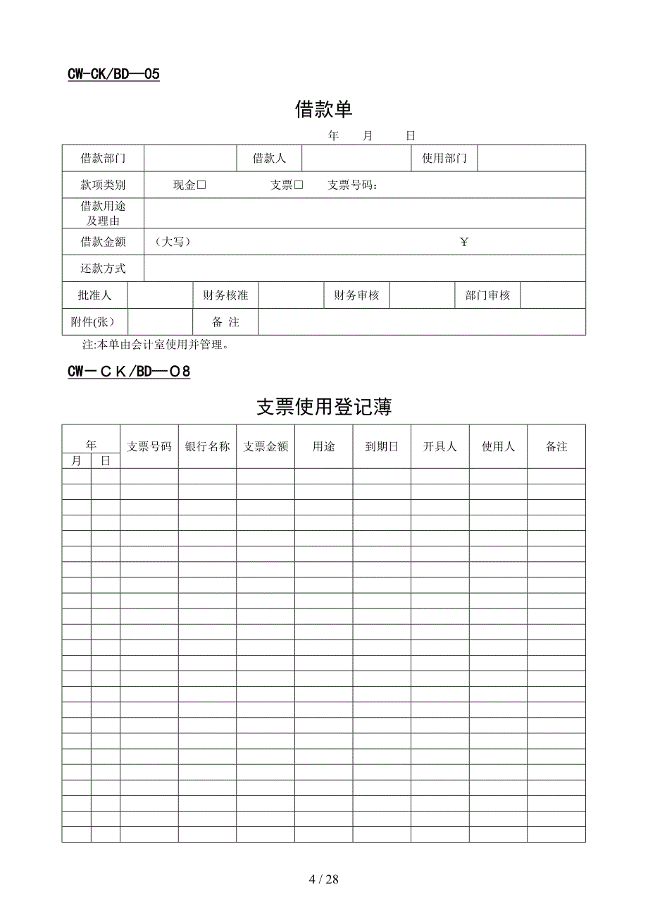 杭州美乐丰超市财务表格（DOC32页）_第4页