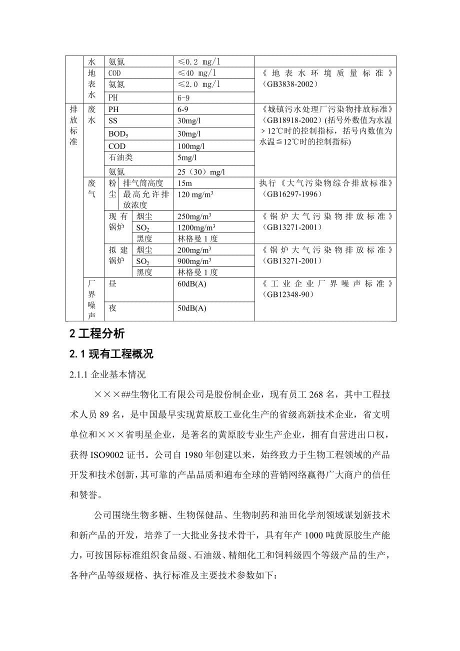 生物化工有限公司年产2000吨抗高温速溶黄原胶产业化环境评估报告书.doc_第5页