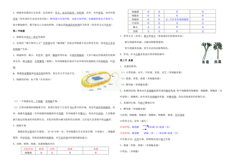 2023年人教版八年级生物上册最新知识点总结.doc_第4页