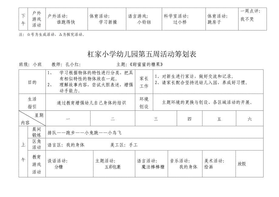 小班周活动计划表_第5页