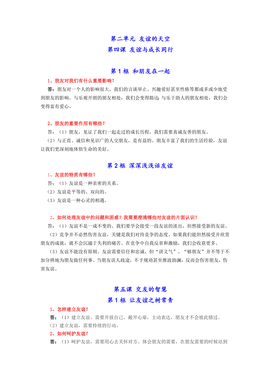 七年级上册道德与法治常考知识点归纳.doc_第4页