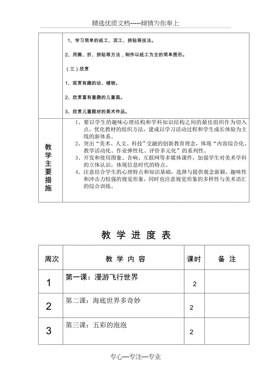 岭南版小学一年级美术下册教案全册(共49页)_第4页