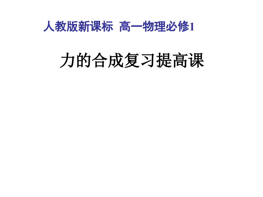 高一物理力的合成课件2q_第1页