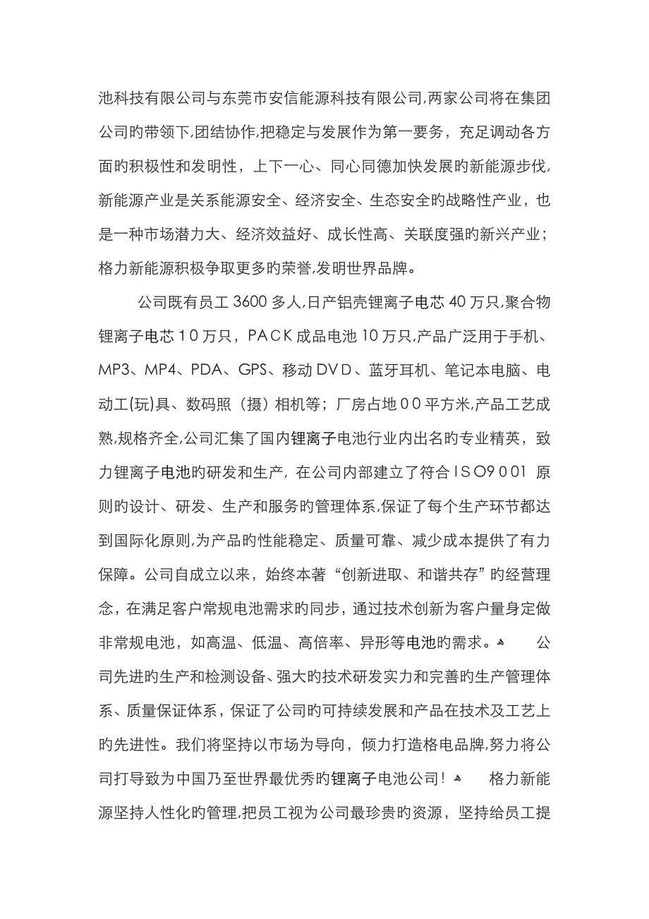 电池行业毕业实习报告_第4页