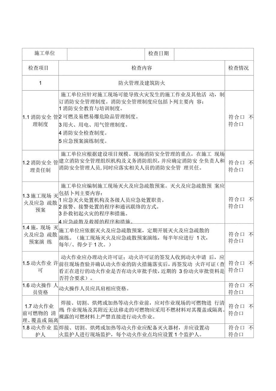 光明新区建筑施工领域消防安全专项行动_第5页