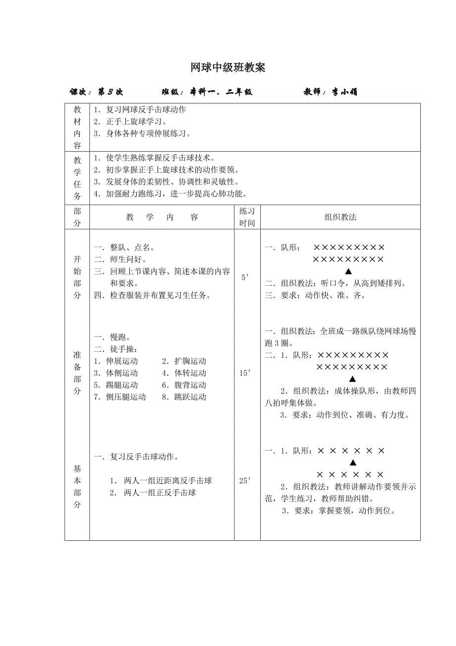 网球俱乐部中级班教案_第5页