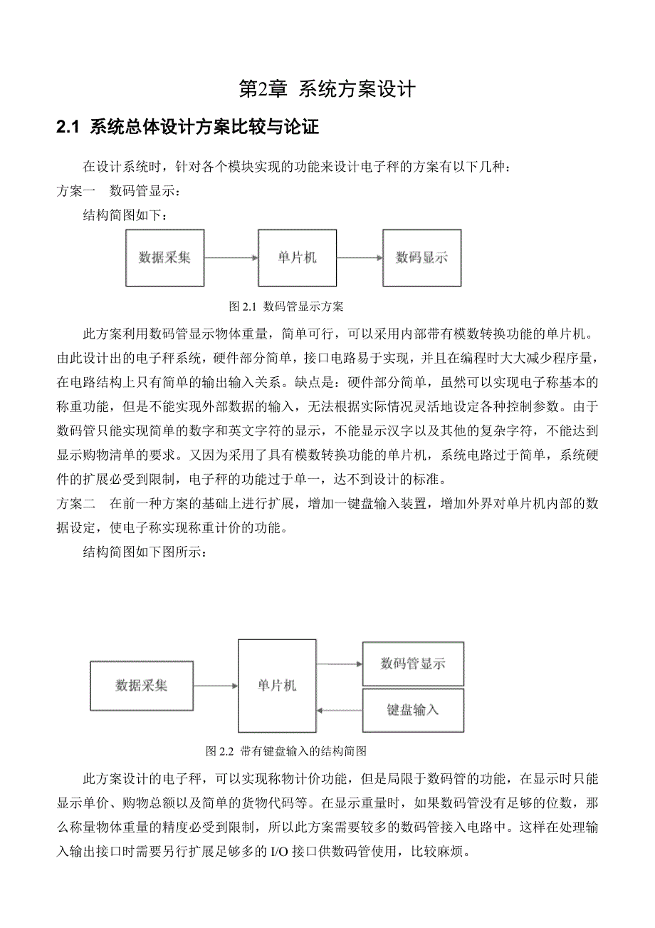 单片机电子秤设计_第4页