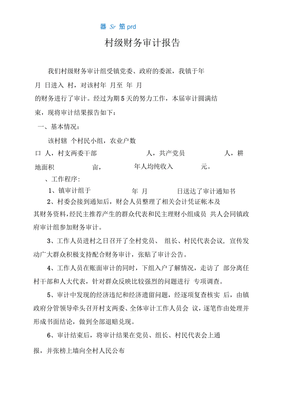 村级财务审计报告_第1页
