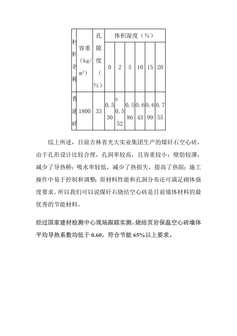 煤矸石空心砖的导热系数与孔洞率.doc_第3页