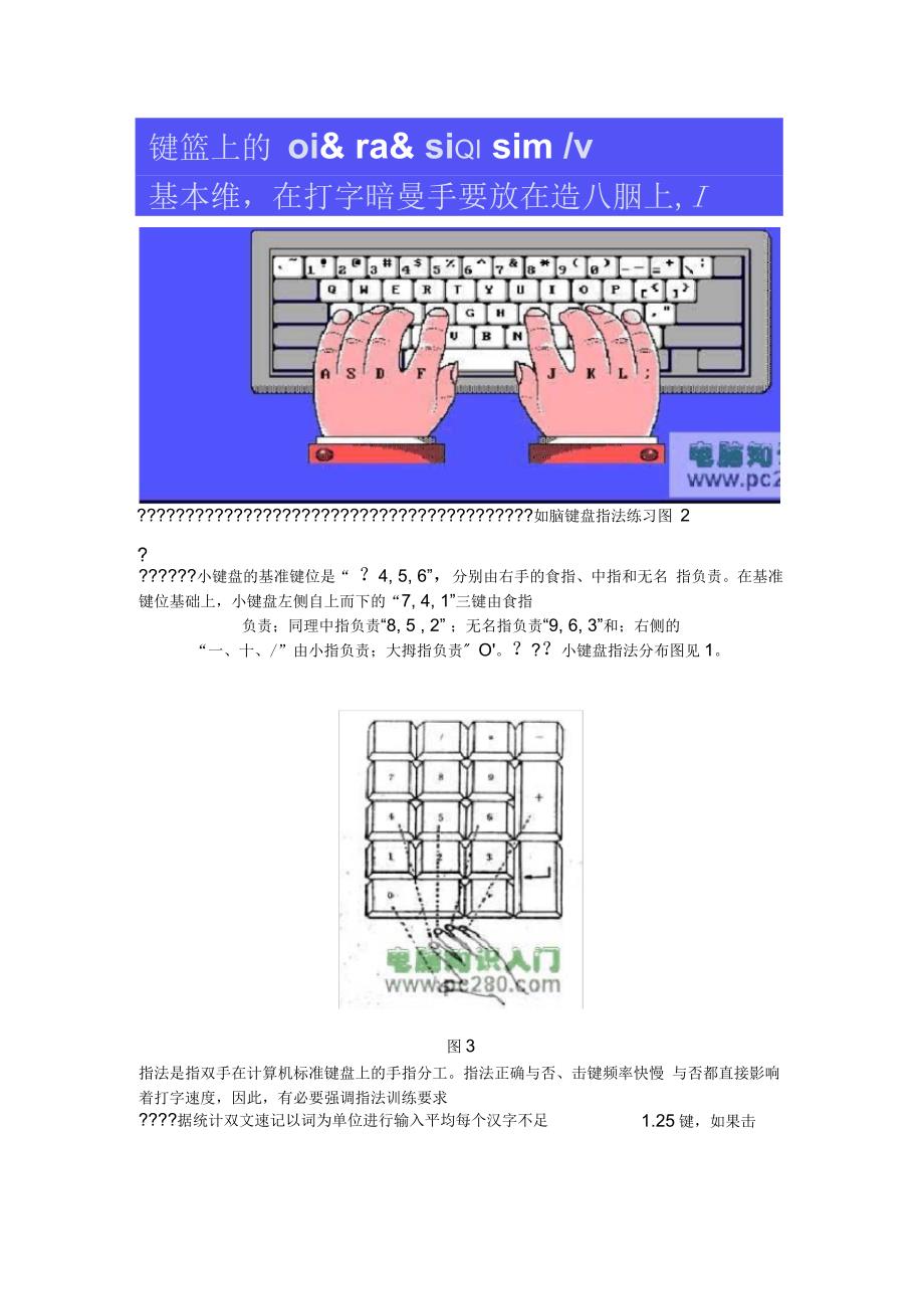 电脑键盘指法练习图_第3页