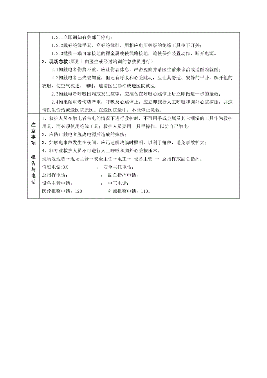 突发事件应急处置卡汇编（35页）_第4页