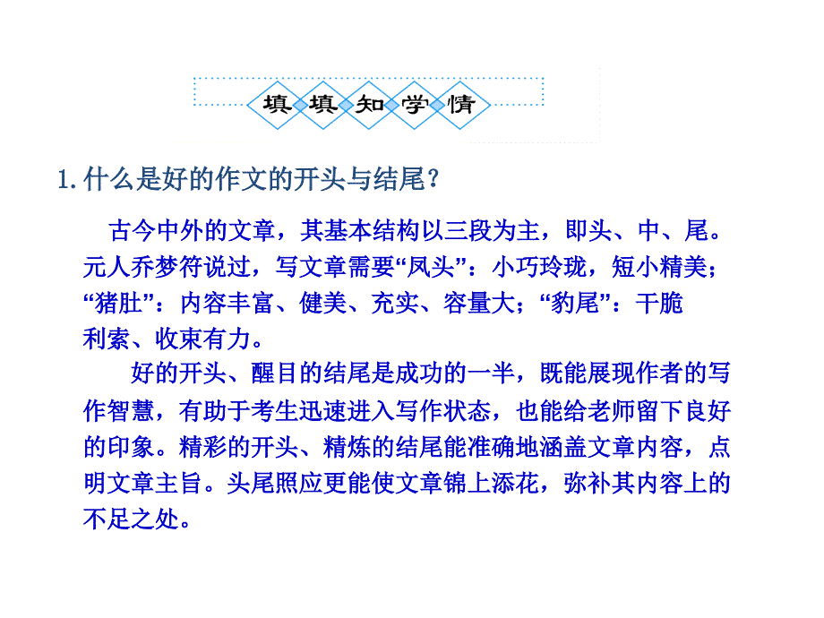 人教版2012语文全套解析一轮复习精品学案：7作文的开头与结尾_第4页