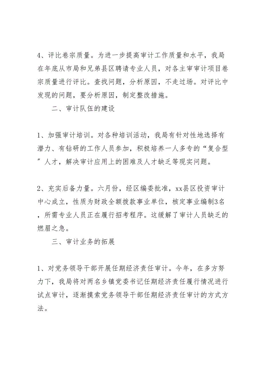 2023年审计局审计提升年上半年汇报总结.doc_第2页