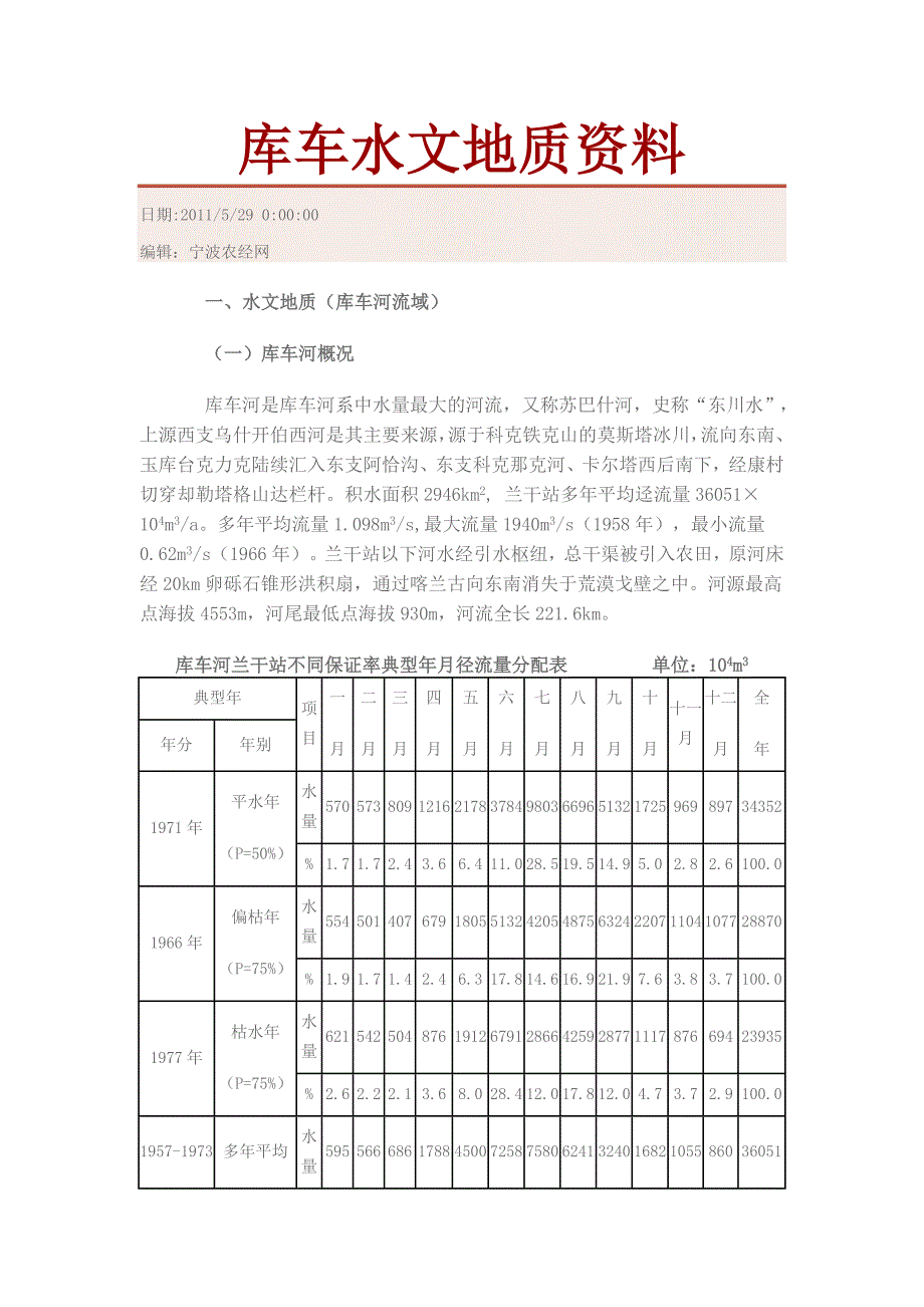 库车水文地质资料.doc_第1页