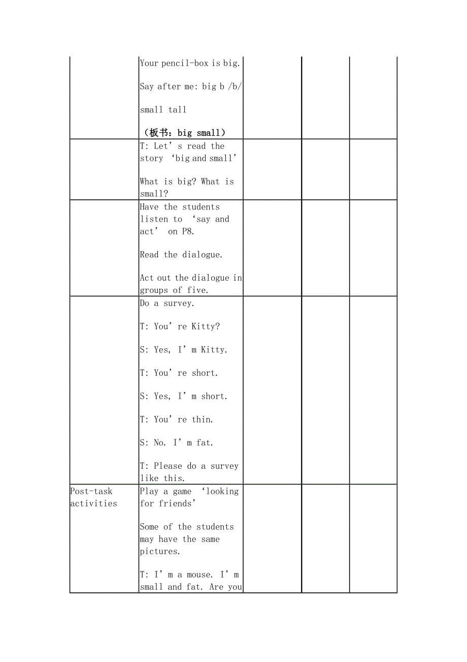 2021-2022年小学英语二年级Module6unit1Iusuallyplaybasketball表格式英文教案_第5页