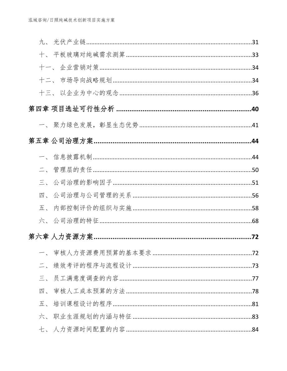 日照纯碱技术创新项目实施方案模板范文_第3页