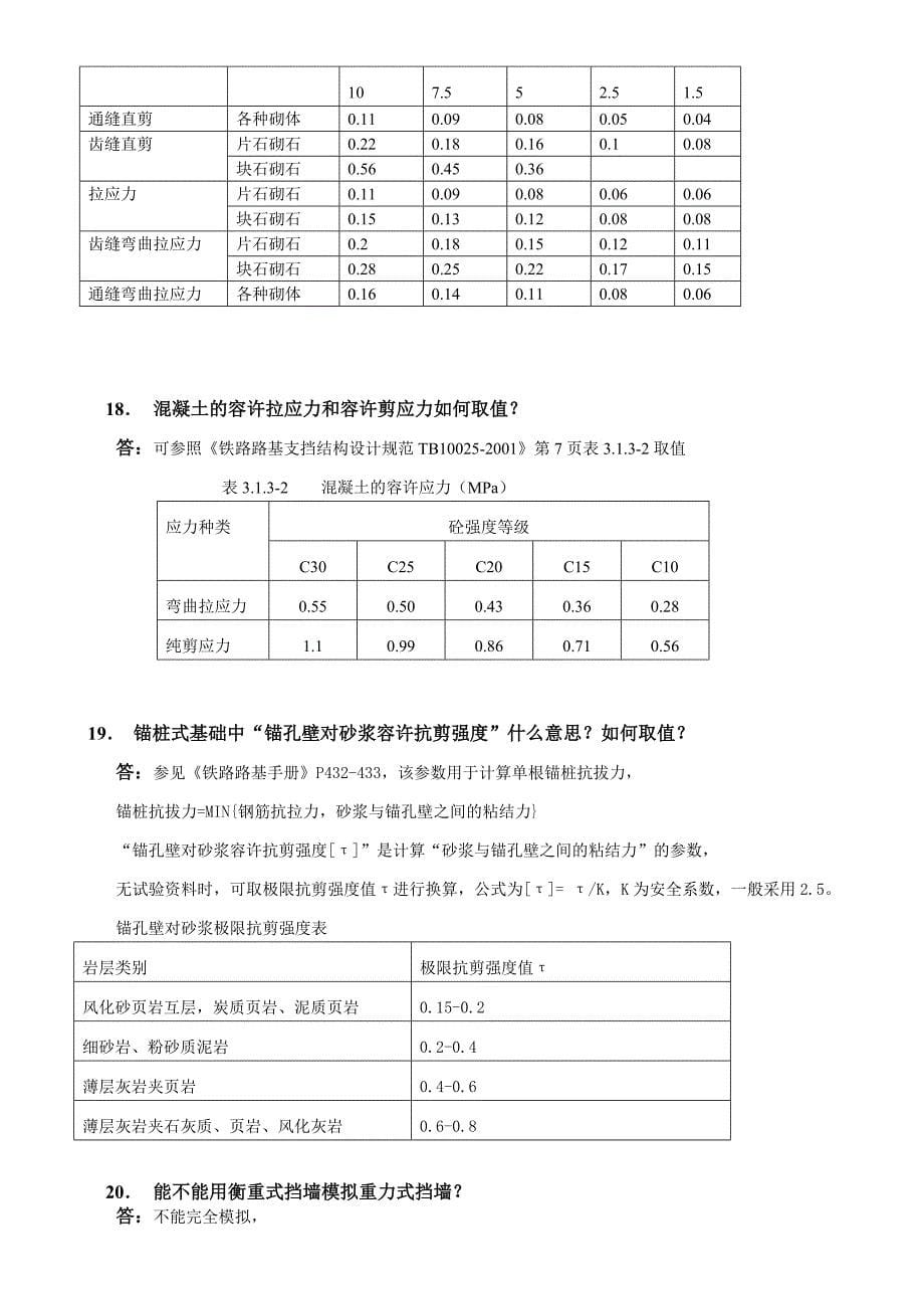 理正岩土常见问题挡土墙_第5页