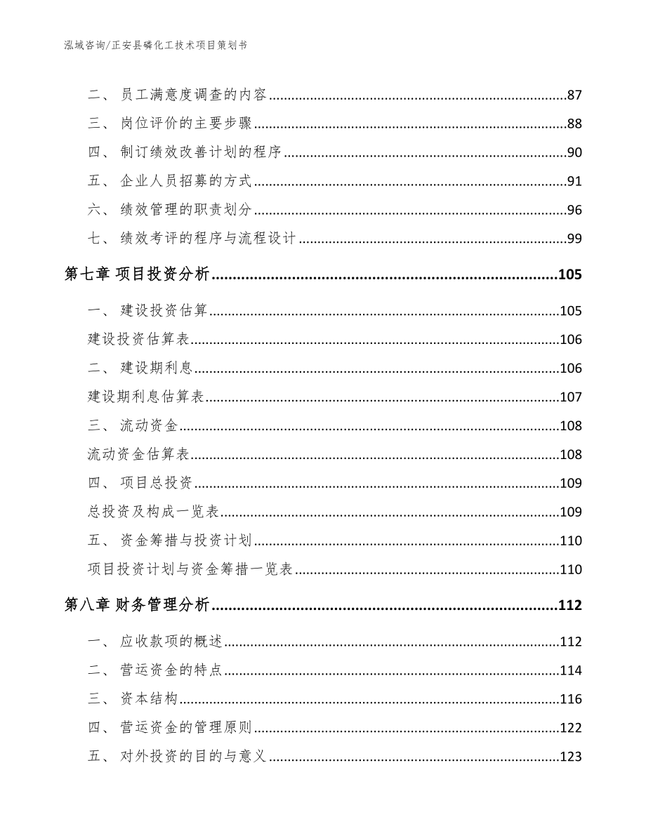 正安县磷化工技术项目策划书（模板范文）_第4页