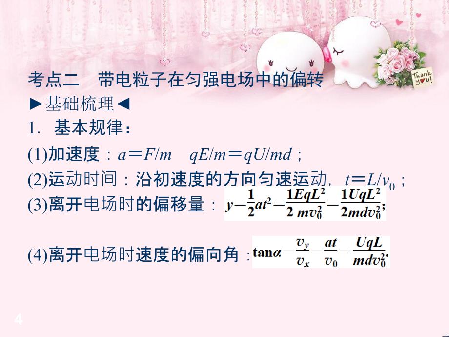 高考总复习物理课件24带电粒子在电场中的运动_第4页