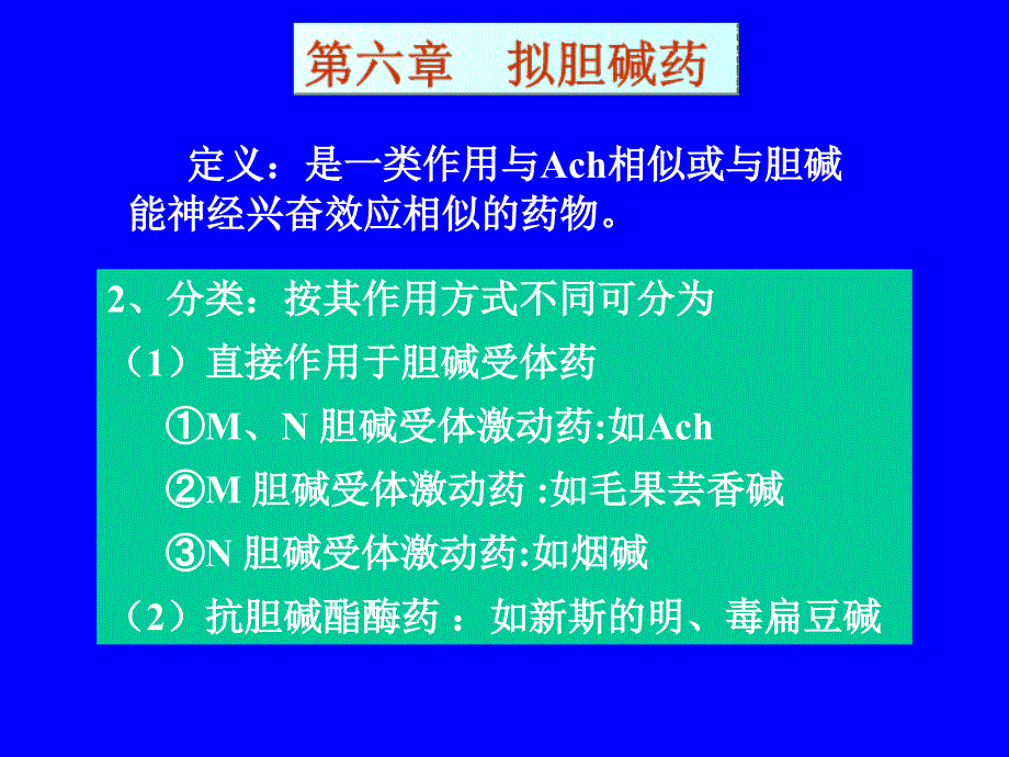 第六章拟胆碱药_第1页