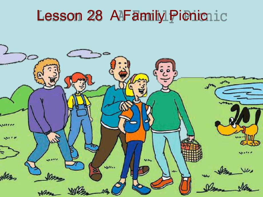 冀教版七年级英语上册Unit5Lesson28AFamilyPicnic共16张_第1页