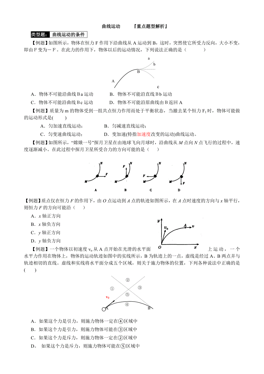 2020年高考物理（学生版）曲线运动13类题型.doc_第1页