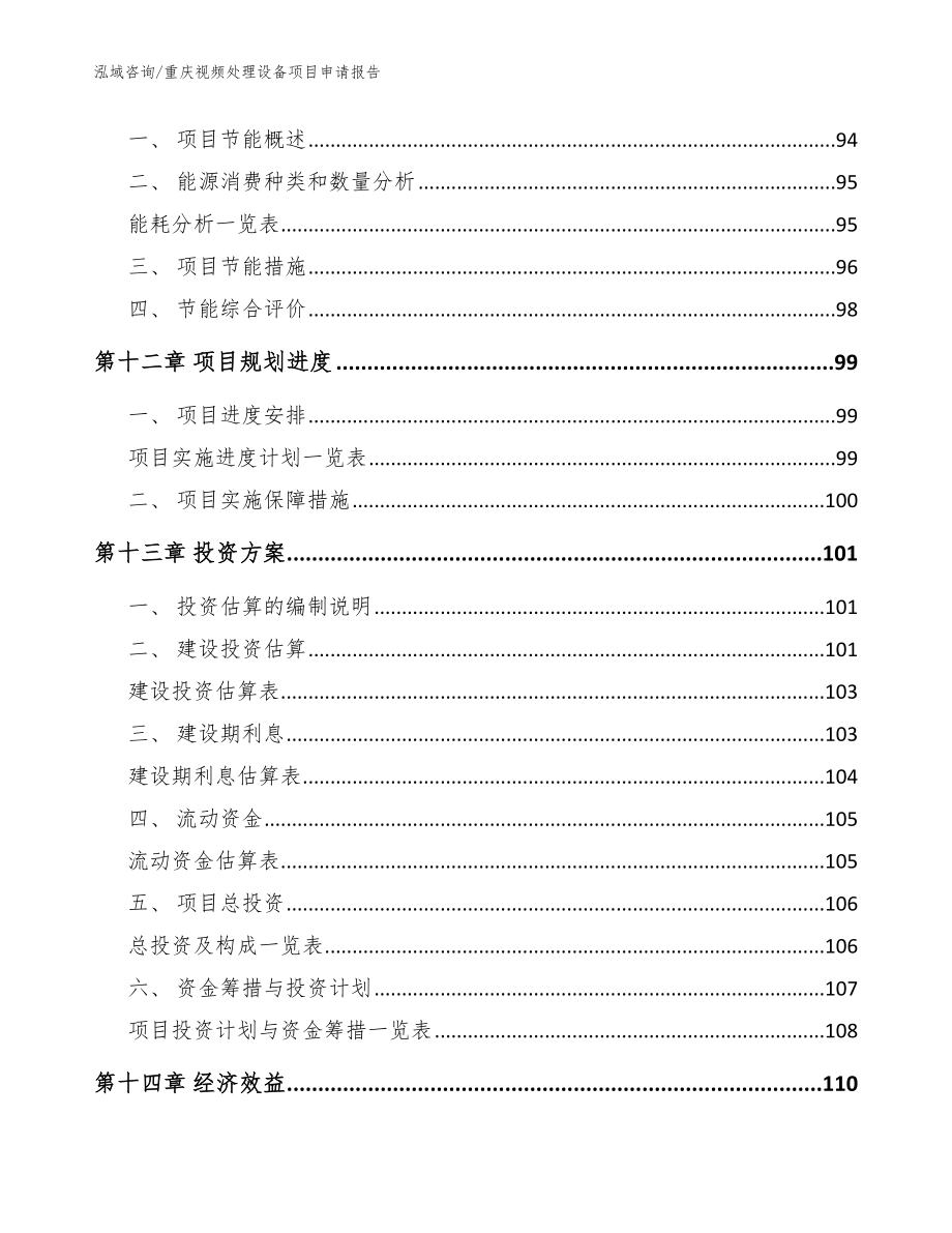 重庆视频处理设备项目申请报告【参考模板】_第4页