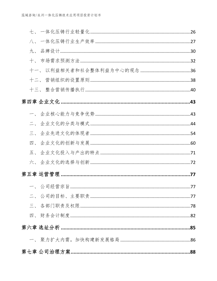 永州一体化压铸技术应用项目投资计划书参考范文_第2页