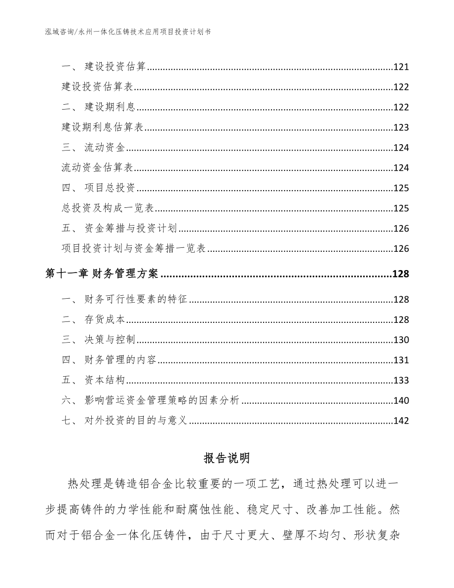 永州一体化压铸技术应用项目投资计划书参考范文_第4页