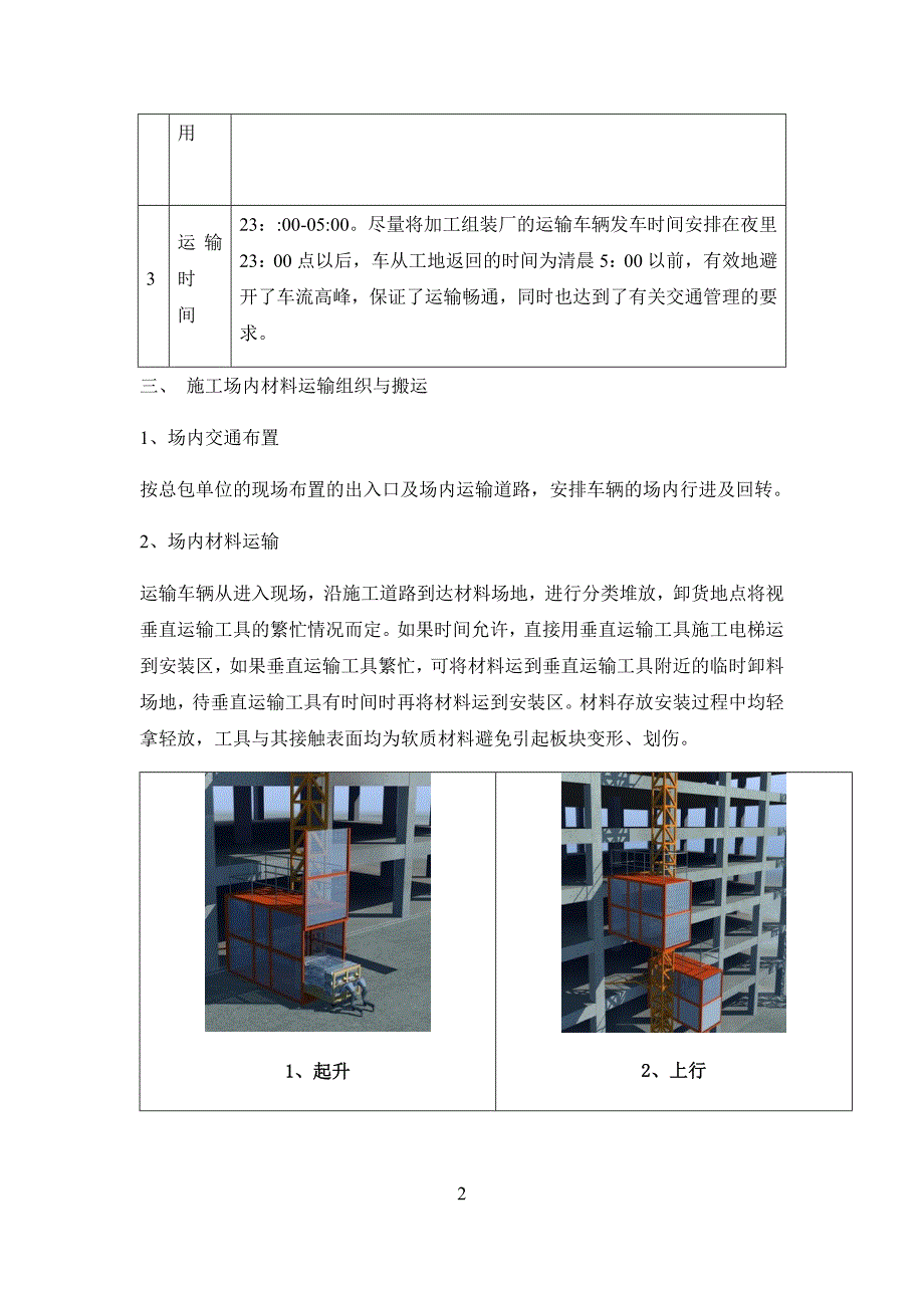 材料运输保护施工流程重点难点处理办法_第2页