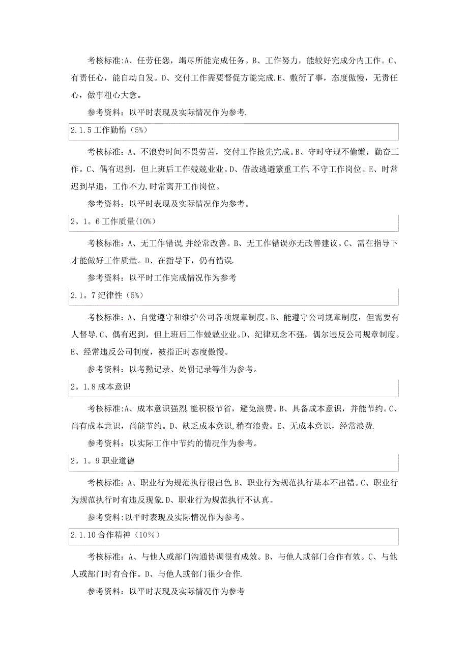 肯德基员工考核评价与薪酬制度_第2页