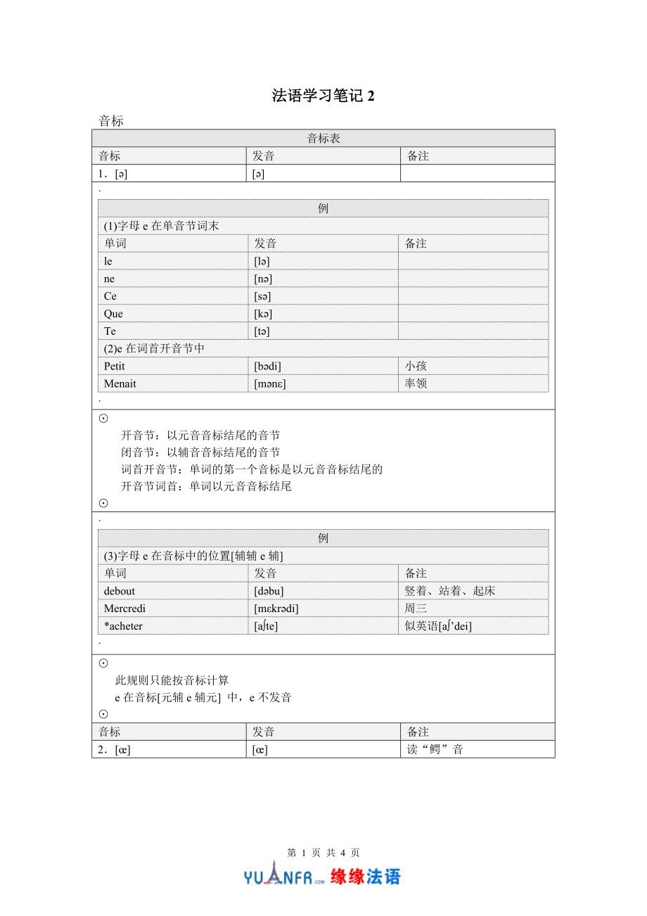 法语学习笔记2_第1页
