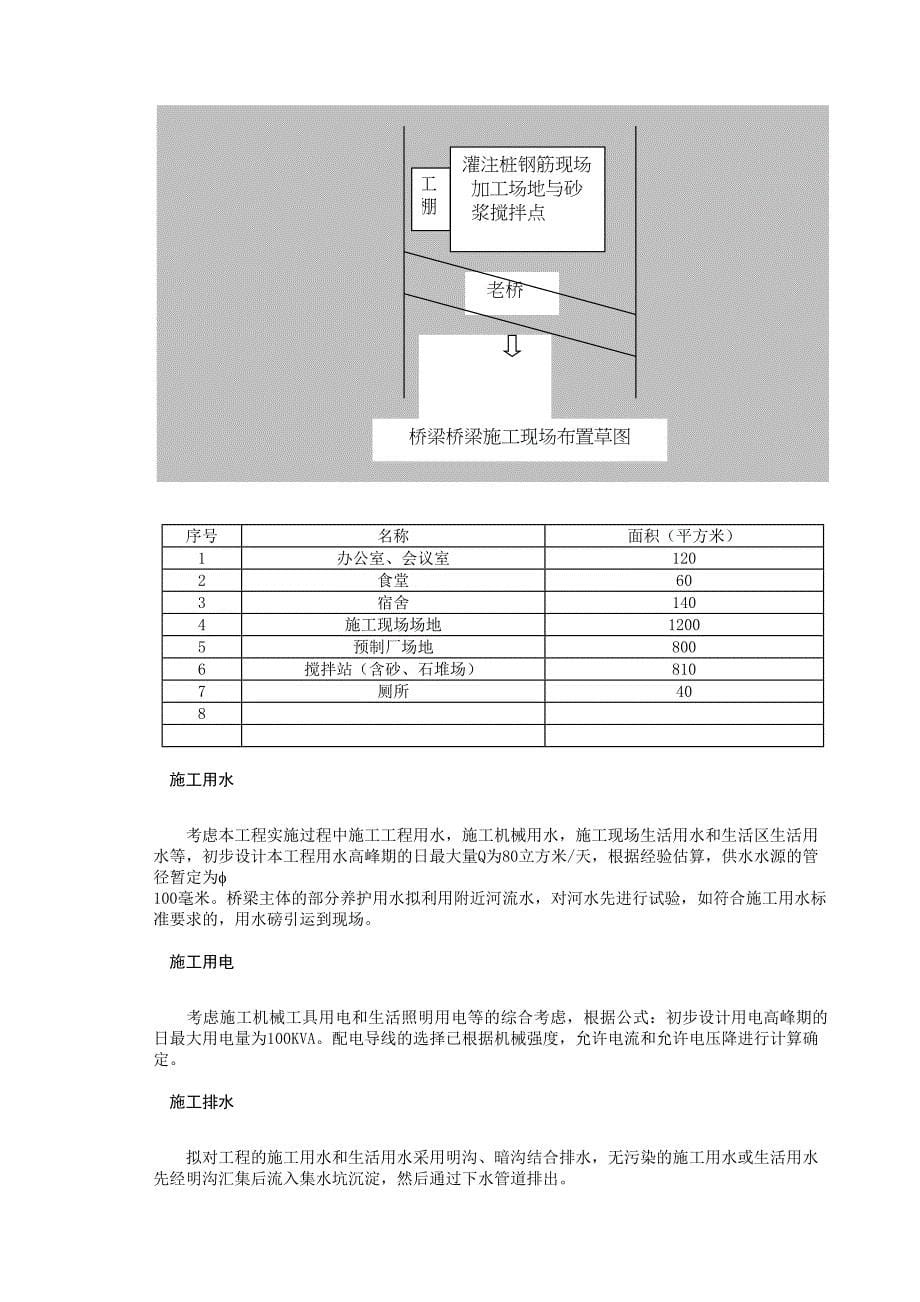 中型桥梁工程施工设计方案(DOC 32页)_第5页