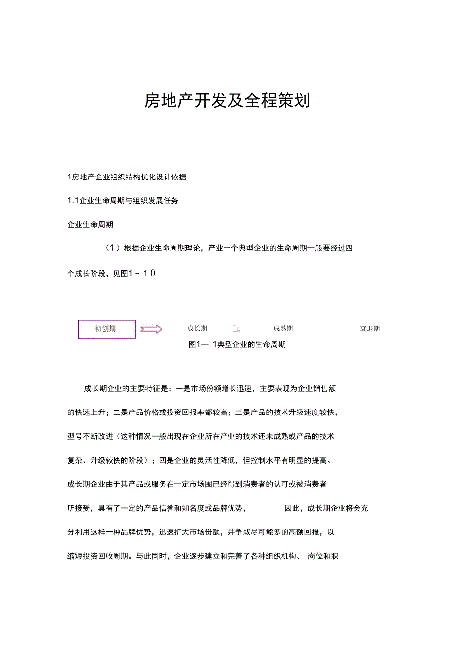 房地产开发及全程策划_第1页